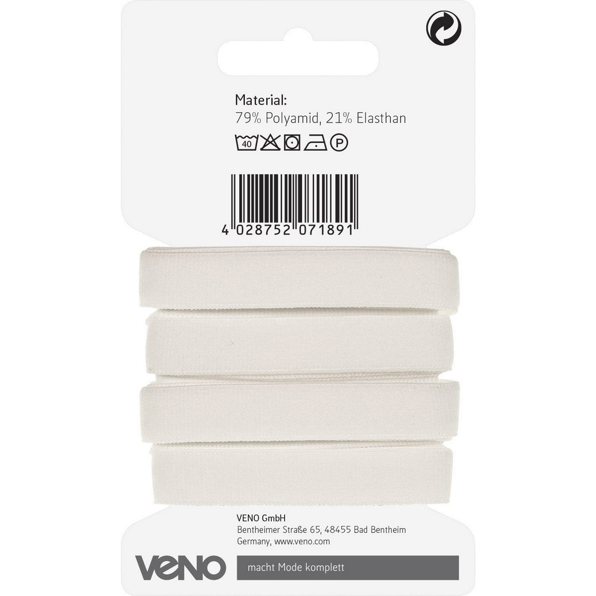 Band-Elastik 10mm weiss